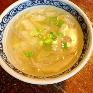 白菜と春雨のとろみスープ